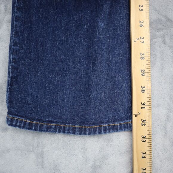 DKNY Pants Womens 6L Blue Bootcut Mid Rise Denim Button Zip Medium Wash Jeans - Picture 7 of 16